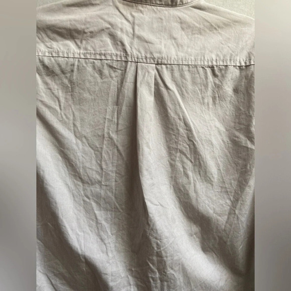 Talula Aritzia Oxford Boyfriend Fit Button up  striped cotton shirt Sz XS - Picture 4 of 10